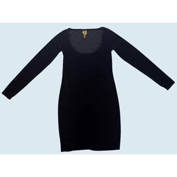 RACHEL PALLY Black Velvet Body Con Mini Dress Size Small - Picture 3 of 8